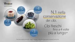 Frigoriferi combinati a libera installazione Whirlpool con tecnologia 6° SENSO Fresh Control [upl. by Salot]