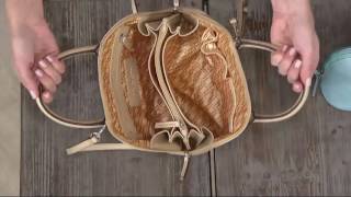 Tignanello Saffiano Leather RFID Domed Satchel on QVC [upl. by Aneris]