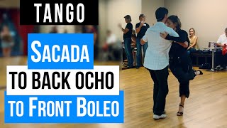 TANGO Sacada to Back Ocho into Front Boleo7162024 [upl. by Martz]