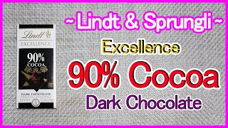 Lindt amp Sprungli Excellence 90 Cocoa Dark Chocolate for Diet [upl. by Tiphane571]