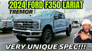 2024 Ford F350 Tremor Lariat Very Unique Build In Glacier Grey [upl. by Fahland]