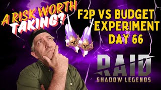 F2P vs Budget Experiment Day 66  Raid Shadow Legends [upl. by Quartis162]