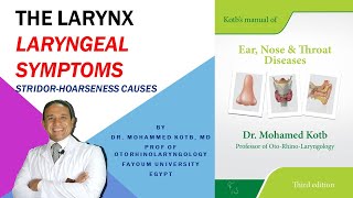 Laryngeal symptoms stridor amp hoarseness causesProf Dr Qotb Online session [upl. by Esirehc]