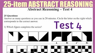 25item ABSTRACT REASONING Test 4 AFPSAT NAPOLCOM UPCAT College Entrance Test Employment [upl. by Alo386]