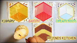 💗paper diy💗 Four 3D room sticker diy ASMR😍 watch video and just relax💗 [upl. by Enrika434]