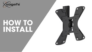 WALL 1120 WALL 1125 WALL 1145  How to install  Fullmotion TV wall mount  Vogels [upl. by Donavon202]