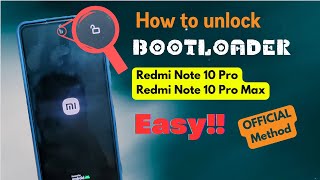 How to unlock bootloader of Redmi Note 10 Pro  Pro Max  The OFFICIAL method [upl. by Yerffej]