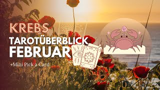 ♋ Krebs  Tarot Monatsvorhersage Februar🔮Dein lang gehegter Wunsch wird erfüllt orakel [upl. by Leelahk785]