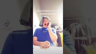 Nauczycielka zaspała do pracy shorts video nauczycielka dopracy nauczyciel مدرس فيديو muzyka [upl. by Ahsam]