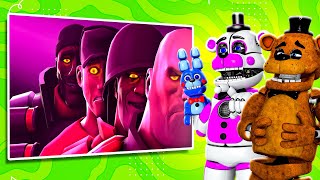 Freddy and Funtime Freddy REACT to TF2 VS FNAF [upl. by Landing371]