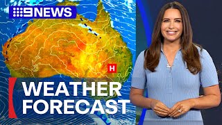 Australia Weather Update Dry and sunny conditions for Sydney  9 News Australia [upl. by Ahsemac]