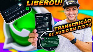 WHATSAPP LIBEROU APRENDA COMO ATIVAR TRANSCRIÇÃO DE ÁUDIO EM TEXTO NO WHATSAPP NOVA FUNÇÃO [upl. by Janetta]