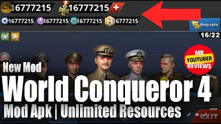 World Conqueror 4 Mod Apk  Mod Menu  Latest Version  Unlimited Resources [upl. by Christine]