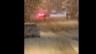 Crazy driving conditions in Castlebar Town Ireland [upl. by Ettessil]