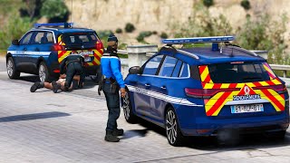 GTA 5 PLUSIEURS GENDARMES RECHERCHENT UN HOMME 1053 [upl. by Adla]