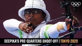 Deepikas prequarters shootoff 🏹  Tokyo2020 Highlights [upl. by Havelock]