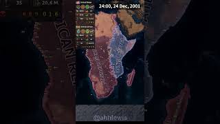 Africa vs United States  HOI4 MD Simulation ww2 shorts hoi4 timelapse heartsofiron4 [upl. by Eoin70]