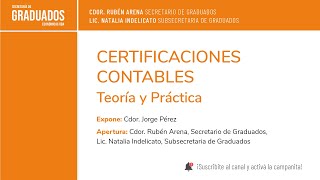 Certificaciones Contables  Económicas UBA [upl. by Kale]