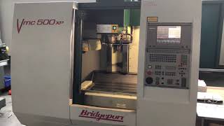 BRIDGEPORT VMC 500 XP Machining center vertical [upl. by Lalise773]