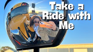 School Bus Ride Along POV Driving [upl. by Milah]