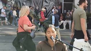 Harmonie Sings to passing London Shoppers [upl. by Evetta514]