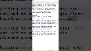 Mastering Class Binding in Angular 18 A Complete Guide  angular18 [upl. by Catharina]