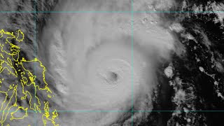 Super Typhoon Ruby Hagupit strengthens again  Update 7 2200 PHT 120514 [upl. by Llerrac]