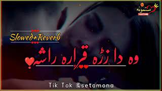 Wa Da Zra Qarara Rasha Slowed And Reverb Pashto Song  Tik Tok Famous Song [upl. by Kendall]