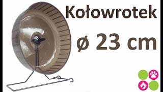 Kołowrotek dla chomika myszki 23 cm TX60823  majazoopl [upl. by Aelram]