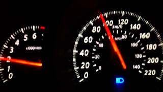 Nissan Tiida 16 0100 top speed TSC [upl. by Eekorehc]