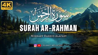 Surah ArRahman سورة الرحمن  Mishary Rashid Alafasy  With English Translation [upl. by Alakim687]