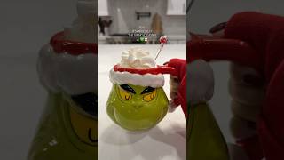 The Grinch 🎄💚 christmas hotcocoabar satisfying chocolate thegrinch asmr viral short fyp [upl. by Mikeb840]