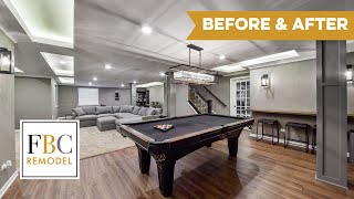 Timelapse  Basement Remodel Before amp After  FBC Remodel [upl. by Atirb184]