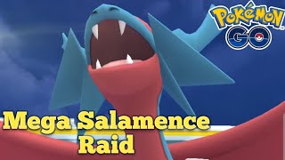 Mega Salamence raid in Pokemon GO [upl. by Seerdi]