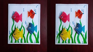 underwater paper craft ideaseasy sea creatures crafteasy paper crafts ideashow to make a seacraft [upl. by Ormand516]