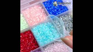 Transparent Electroplate Glass Beads No HoleUndrilled Chip（GLAAYW000193）diy jewelry [upl. by Ehud]