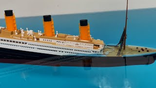 Titanic Model Sinking After Hitting Iceberg with Back to Back Review of All Ships [upl. by Sholes]