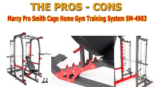 Marcy Pro Smith Cage Home Gym Training System SM4903 Review [upl. by Olenolin]