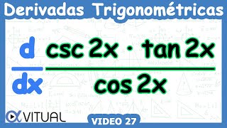 😄 Derivadas Trigonométricas  Video 27 [upl. by Inavoig]