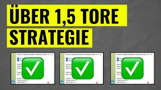 Sportwetten Meine Über 15 Tore Strategie [upl. by Nuaj]