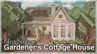 Bloxburg  Gardeners Cottage House Speedbuild exterior [upl. by Dylan297]