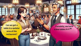 English Dialogues with a Restaurant Host [upl. by Teodoro]