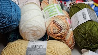 mis compras de lanas para tejer crochet y dos agujas [upl. by Ydner]