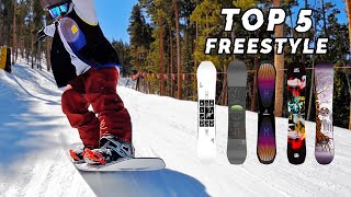 Top 5 Freestyle amp Park Snowboards 2022 [upl. by Zeiler]