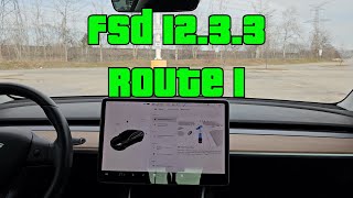 FSD Supervised 1233  Toronto Canada Route 1 [upl. by Elwyn]