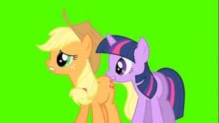 Braeburn Tackles Applejack and Twilight Sparkle  Green Screen Ponies [upl. by Reagan]