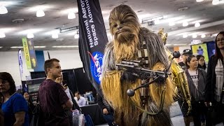 Adam Savage Incognito as Chewbacca with C3PO [upl. by Rehotsirk]