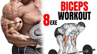 8 BEST LONG HEAD amp SHORT HEAD BICEP EXERCISES FOR BIGGER ARMS [upl. by Neelac]