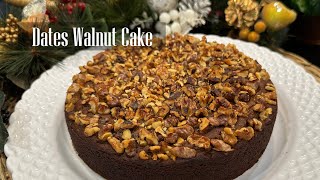 Date and walnut cake  No Maida Sugarless and Eggless Whole wheat Date and Walnut Cake Recipe  RKC [upl. by Garrard]