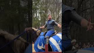 Jousting fyp renaissance northcarolina carolinarenaissancefestival jousting joust horse [upl. by Atiuqam]